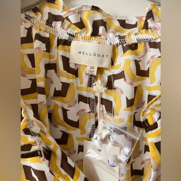 Melloday Plus Size Ruffle Top - Picture 4 of 5